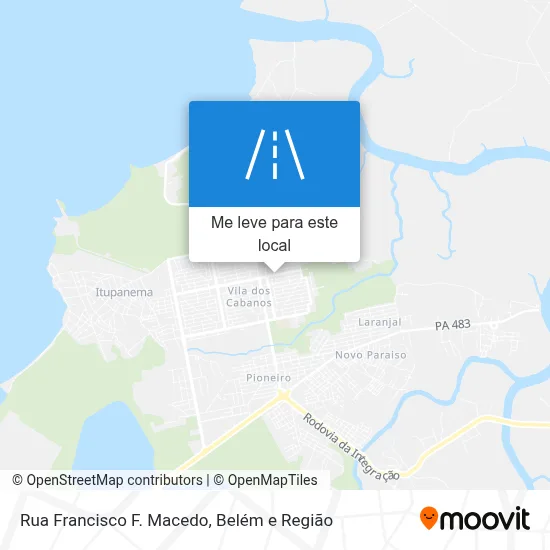 Rua Francisco F. Macedo mapa