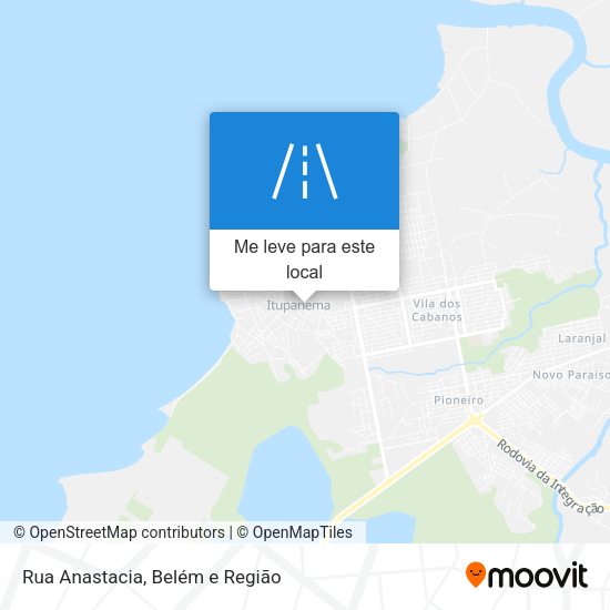 Rua Anastacia mapa