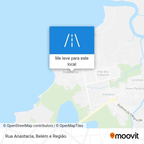 Rua Anastacia mapa