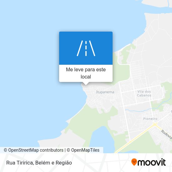 Rua Tiririca mapa