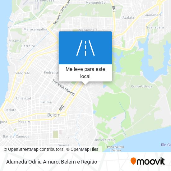 Alameda Odília Amaro mapa