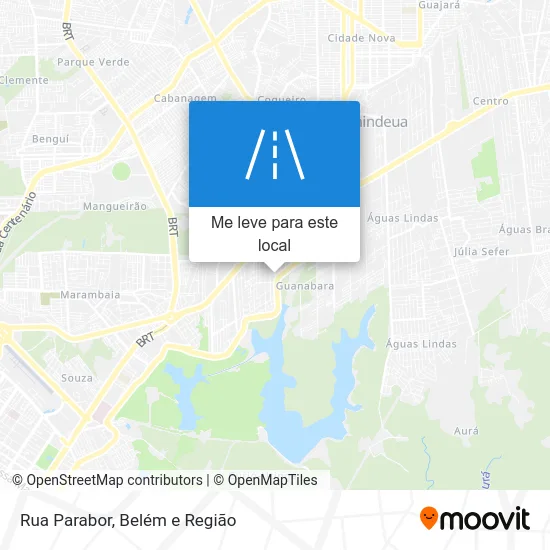 Rua Parabor mapa