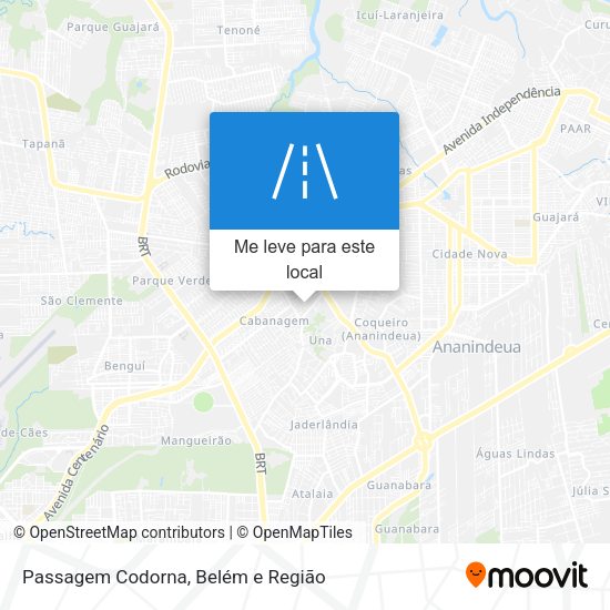 Passagem Codorna mapa