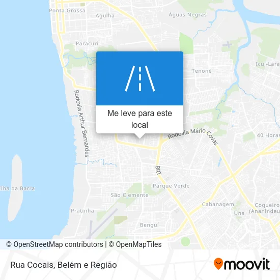 Rua Cocais mapa