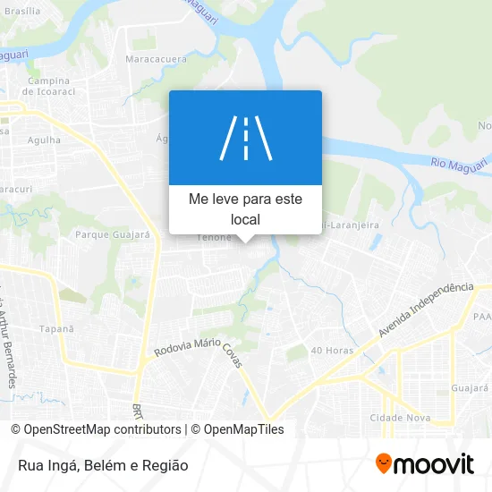 Rua Ingá mapa