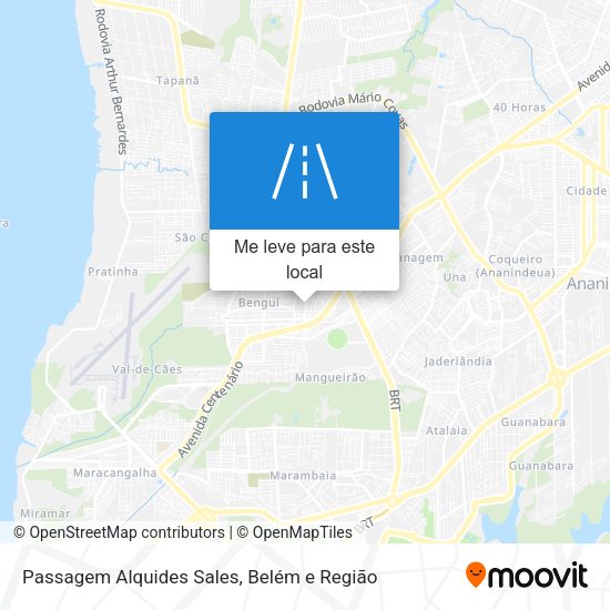 Passagem Alquides Sales mapa