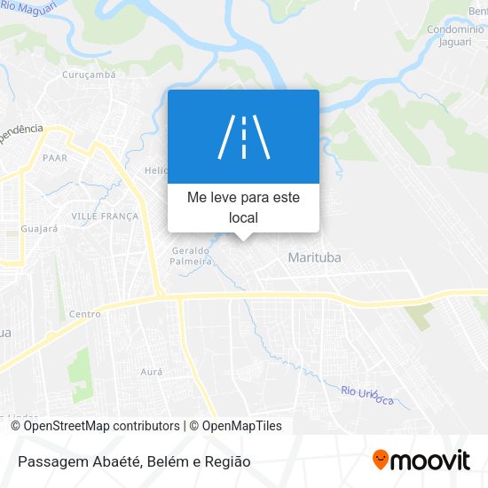 Passagem Abaété mapa