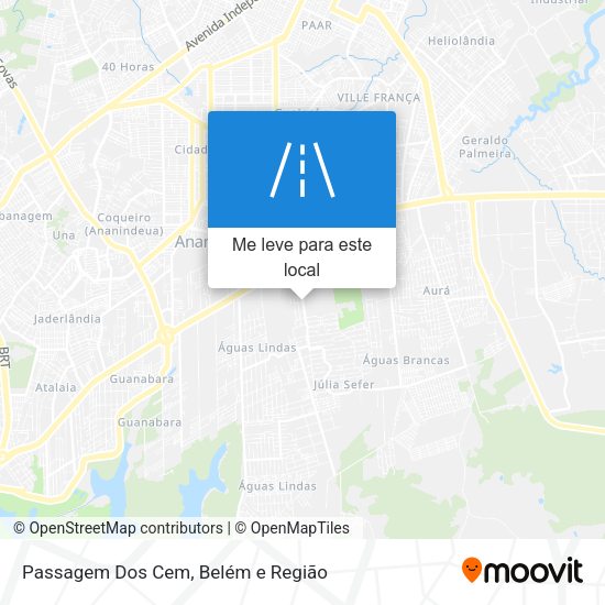 Passagem Dos Cem mapa