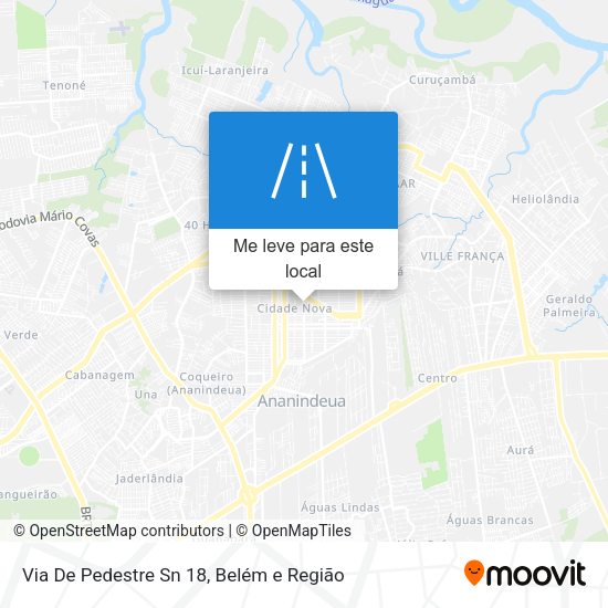 Via De Pedestre Sn 18 mapa