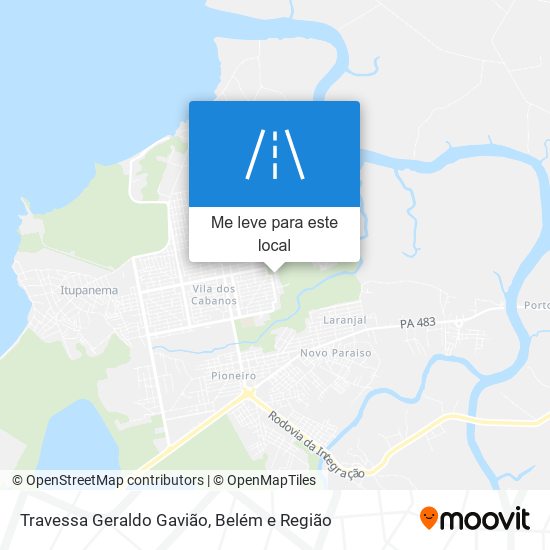 Travessa Geraldo Gavião mapa