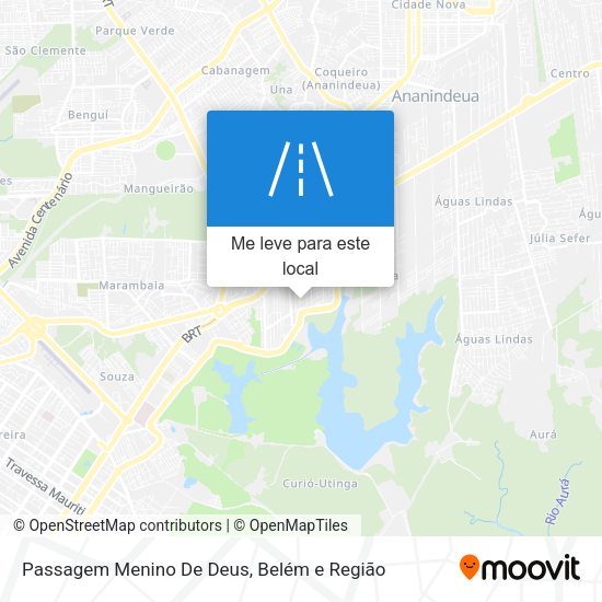 Passagem Menino De Deus mapa