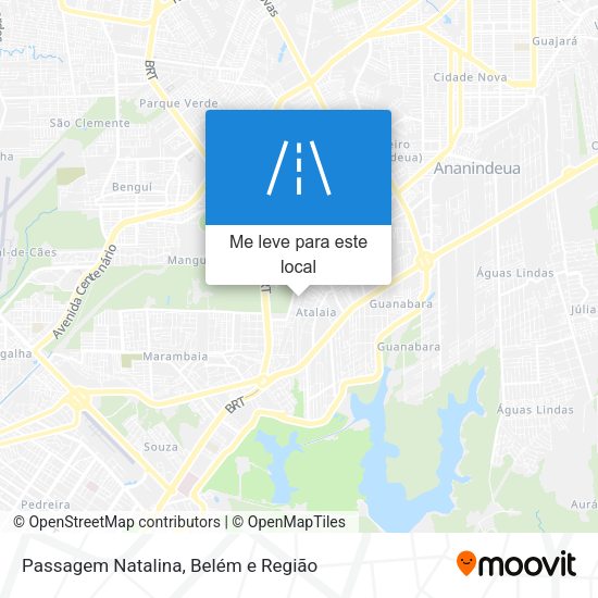 Passagem Natalina mapa