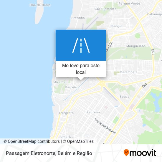 Passagem Eletronorte mapa