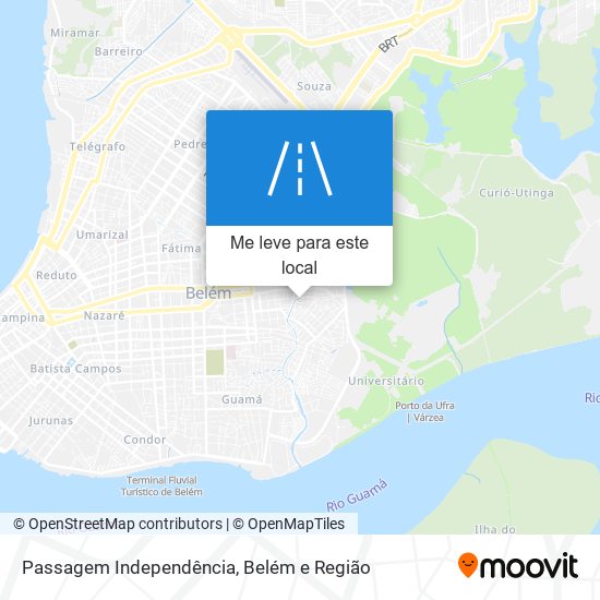 Passagem Independência mapa