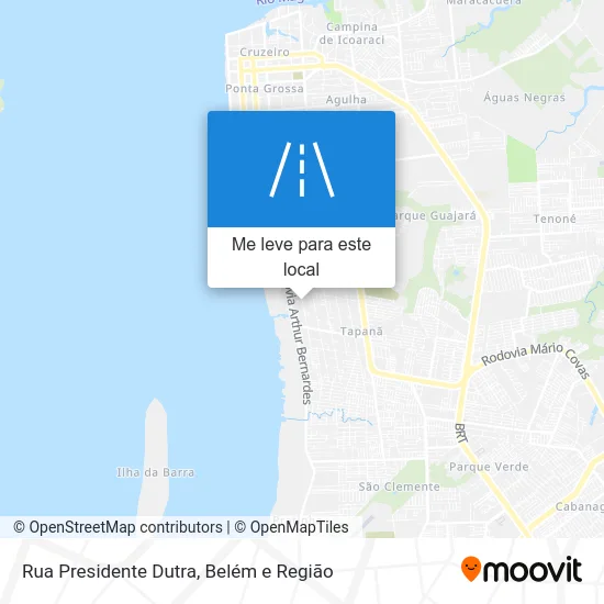 Rua Presidente Dutra mapa