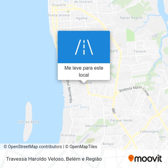 Travessa Haroldo Veloso mapa