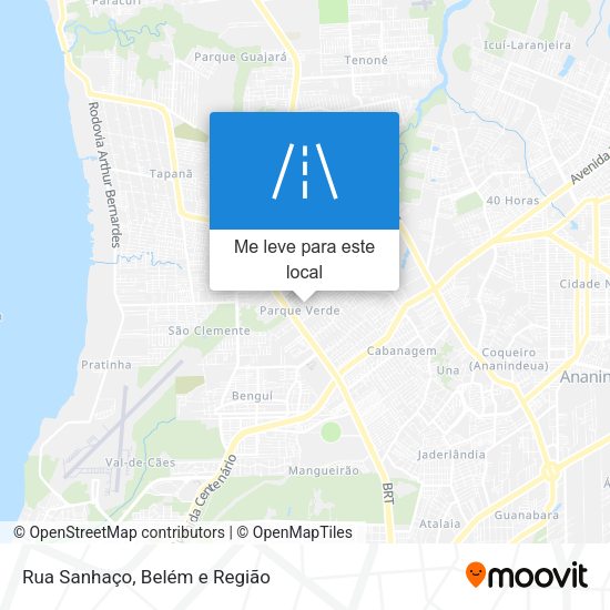 Rua Sanhaço mapa