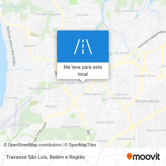 Travessa São Luís mapa