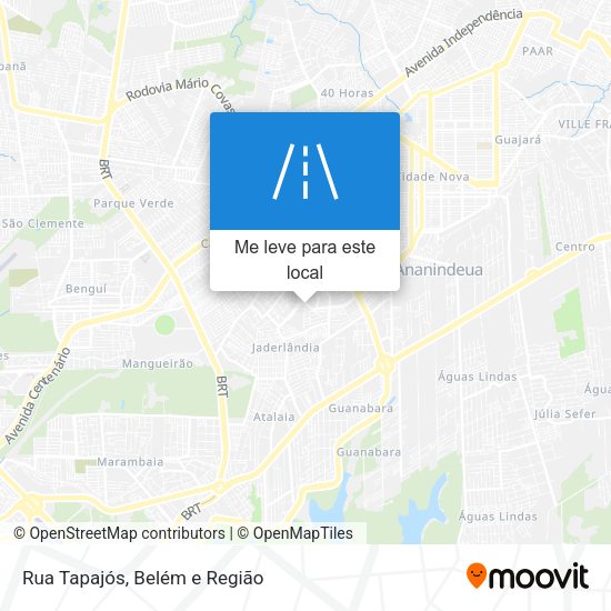 Rua Tapajós mapa