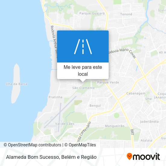 Alameda Bom Sucesso mapa