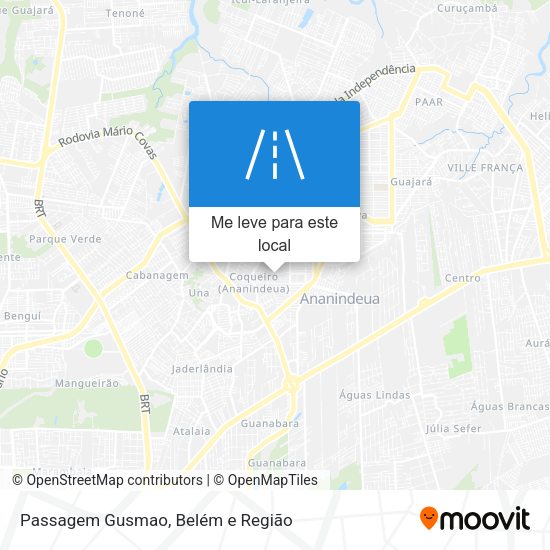 Passagem Gusmao mapa