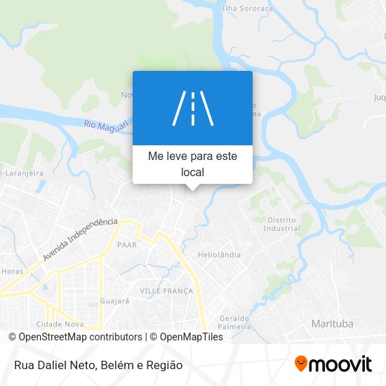 Rua Daliel Neto mapa