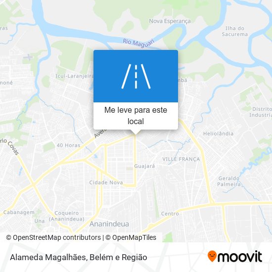 Alameda Magalhães mapa