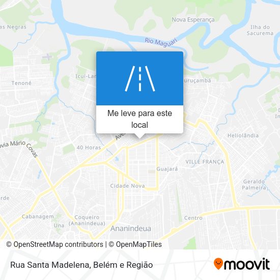 Rua Santa Madelena mapa
