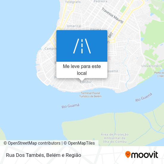 Rua Dos Tambés mapa
