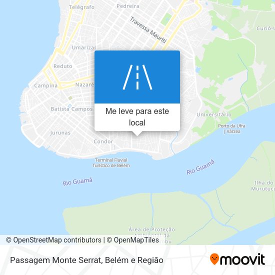 Passagem Monte Serrat mapa