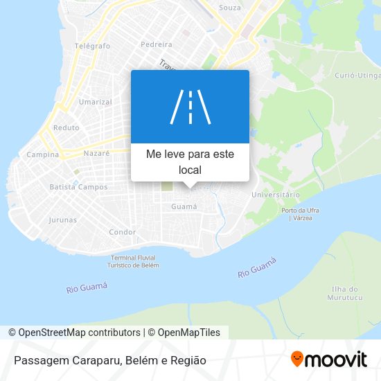 Passagem Caraparu mapa