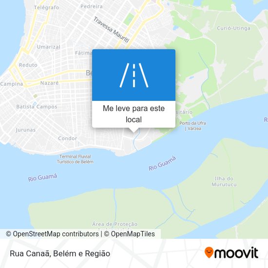 Rua Canaã mapa