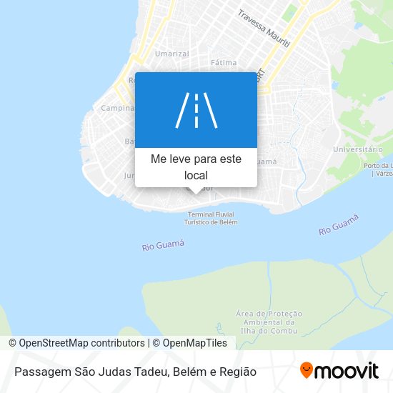 Passagem São Judas Tadeu mapa