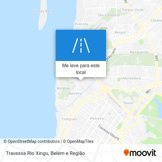 Travessa Rio Xingu mapa