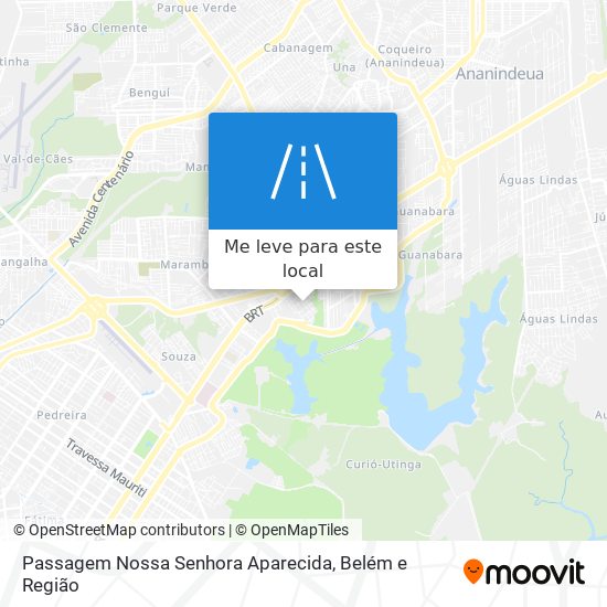 Passagem Nossa Senhora Aparecida mapa