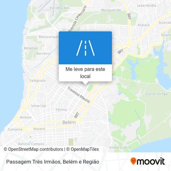Passagem Três Irmãos mapa