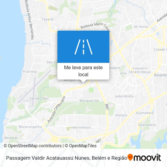 Passagem Valdir Acatauassú Nunes mapa