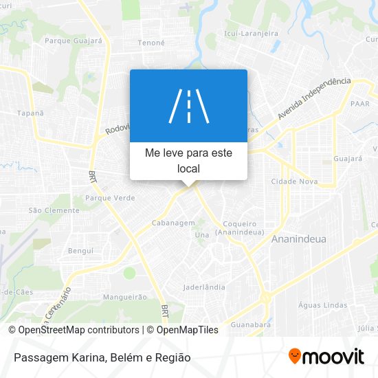 Passagem Karina mapa