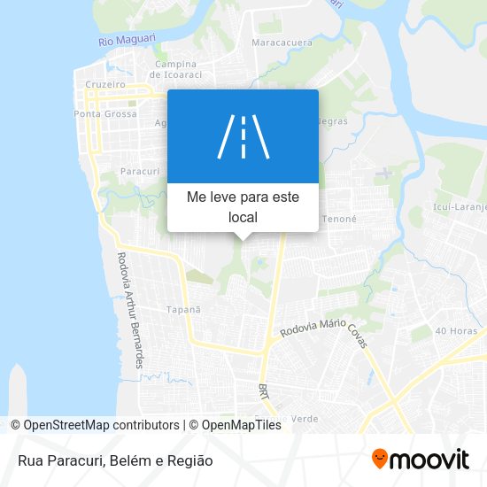 Rua Paracuri mapa