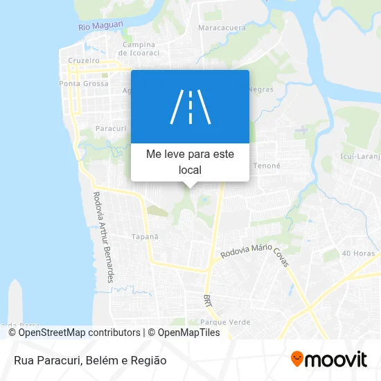 Rua Paracuri mapa