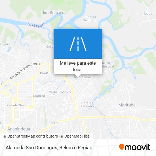 Alameda São Domingos mapa