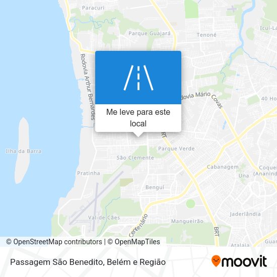 Passagem São Benedito mapa