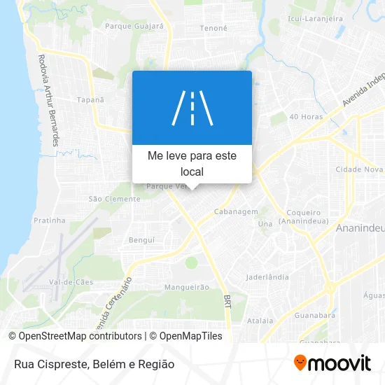 Rua Cispreste mapa