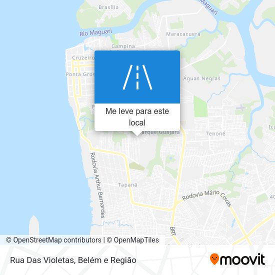 Rua Das Violetas mapa