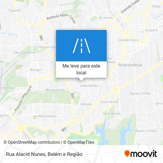 Rua Alacid Nunes mapa