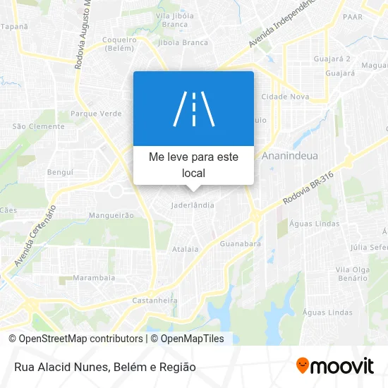 Rua Alacid Nunes mapa