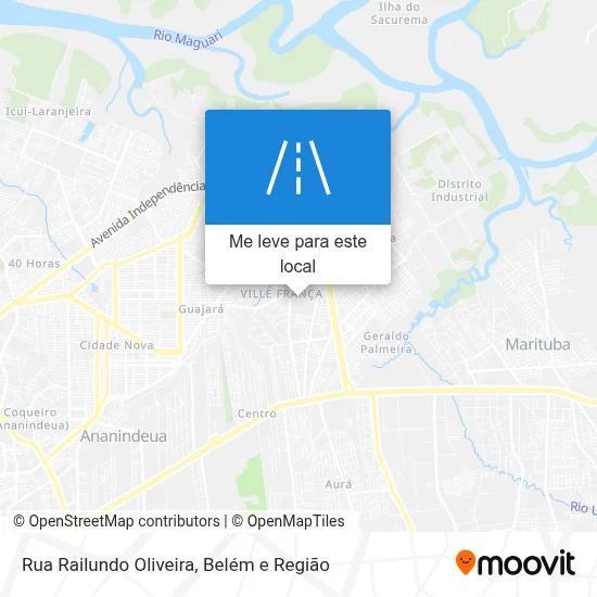 Rua Railundo Oliveira mapa