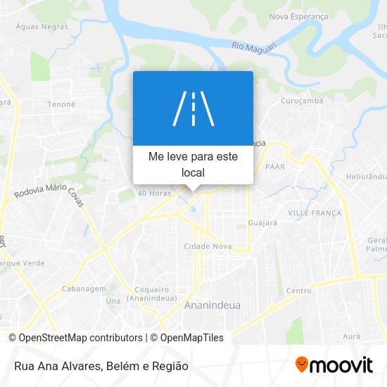 Rua Ana Alvares mapa