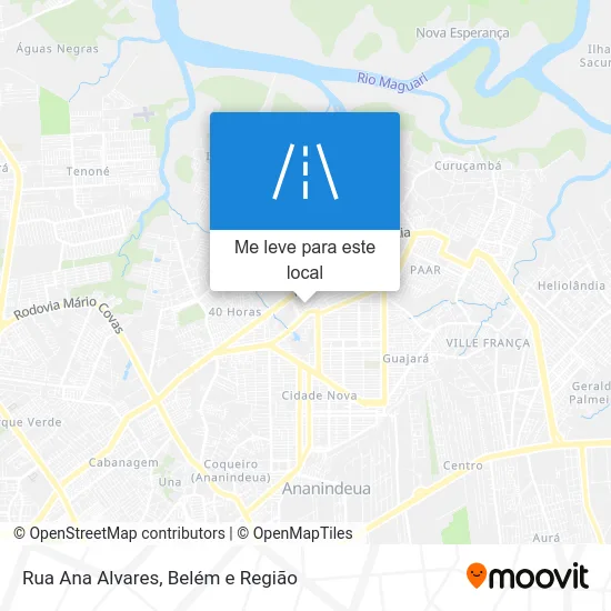 Rua Ana Alvares mapa