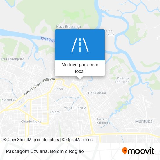 Passagem Czviana mapa